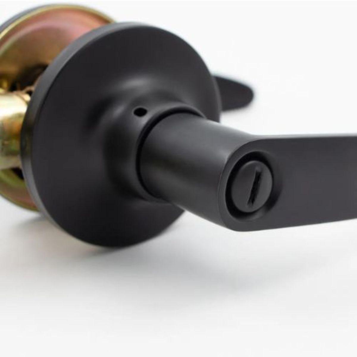 Odis Cerradura Tubular Con Manilla 203 Baño Negro-3