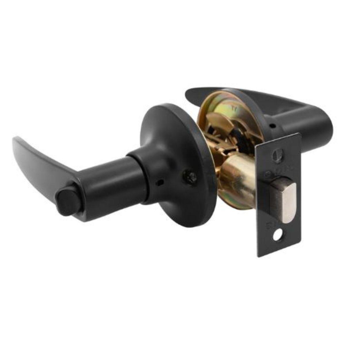 Odis Cerradura Tubular Con Manilla 203 Baño Negro-4