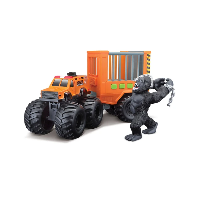 Vehículo Maisto Monster 4x4 Transport 1 unidad-4