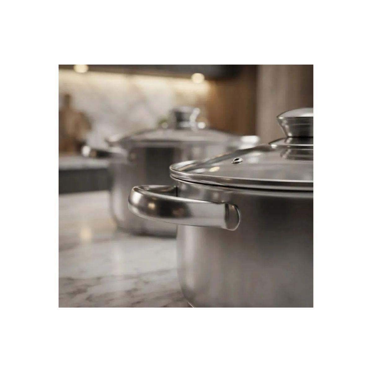 Batería De Cocina Ilko 11 Piezas Acero Inoxidable Prime-4