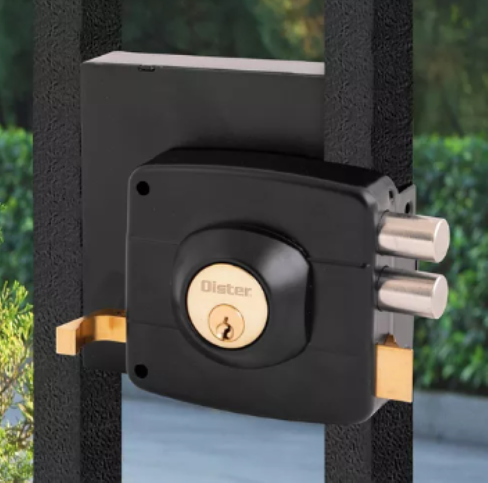 Cerradura Sobreponer Oister 110c-BL  Negro-2