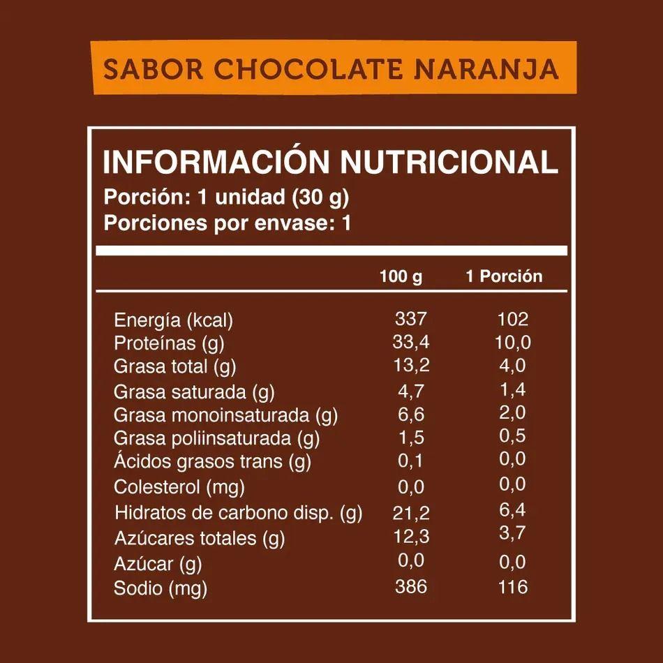 Mini Barritas Wild Protein Choco Naranja 30g x 24 Un-2