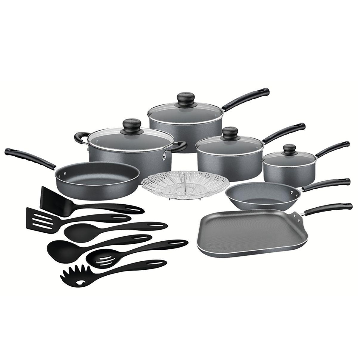 Batería De Cocina Tramontina 18 Piezas Negro-0