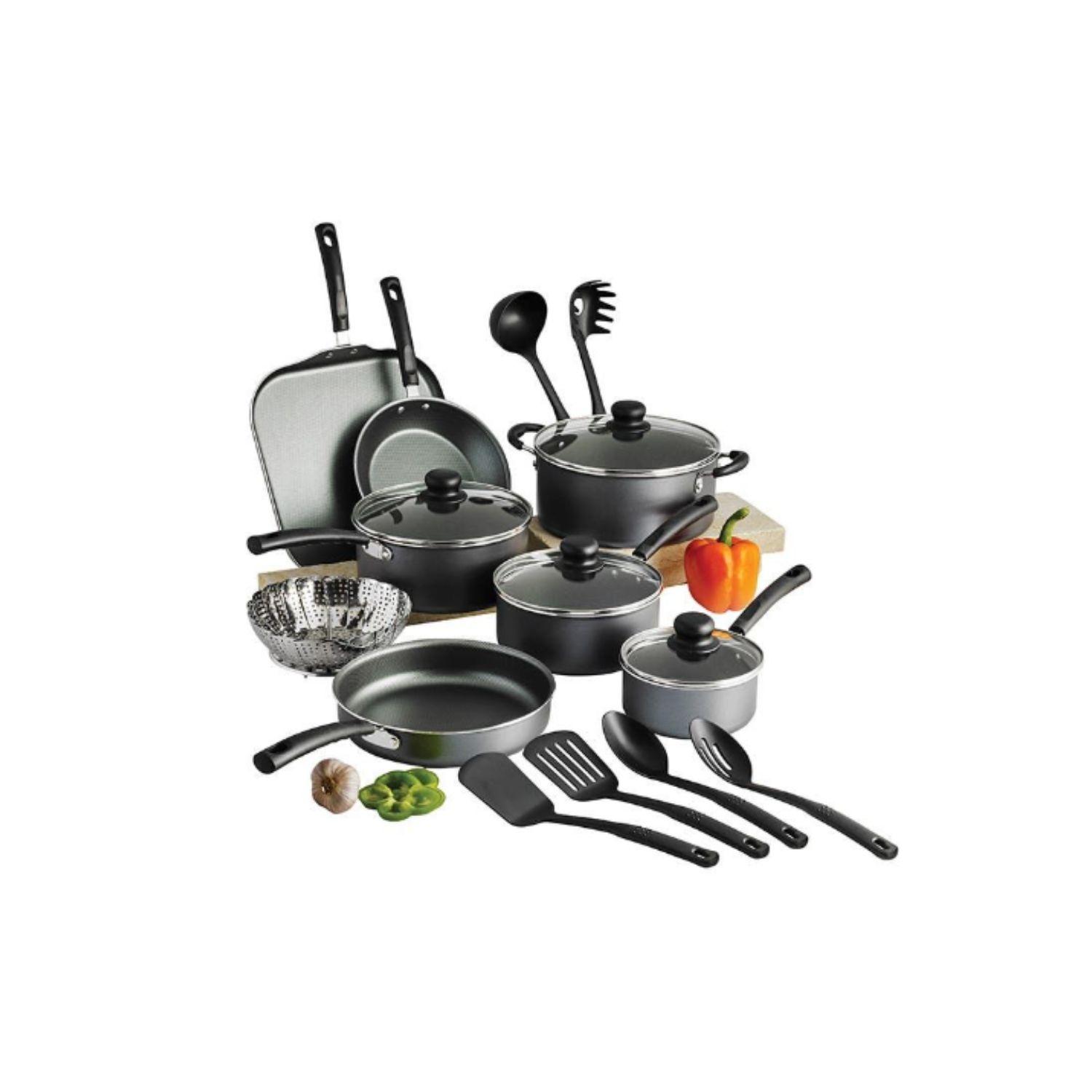 Batería De Cocina Tramontina 18 Piezas Negro-1