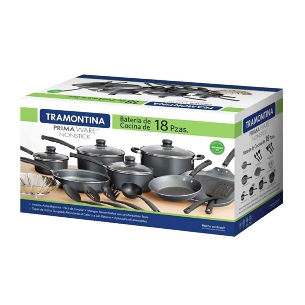 Batería De Cocina Tramontina 18 Piezas Negro-2