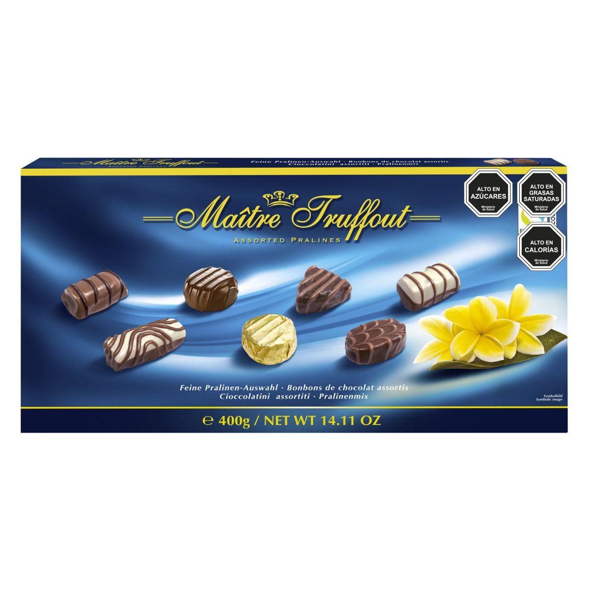 Pack 4 Estuches Bombones Selección Blue Maitre Truffout 400g-1