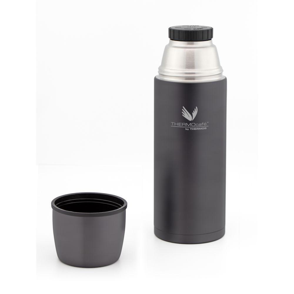 Termo Thermos Thermocafé 1 Litro Acero Inoxidable Negro Mate-1
