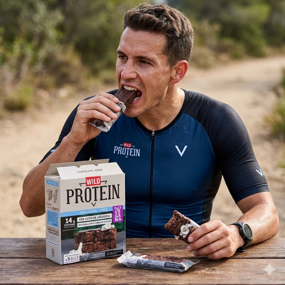 Wild Protein Vegana Chocolate Coco 5 Unidades-5
