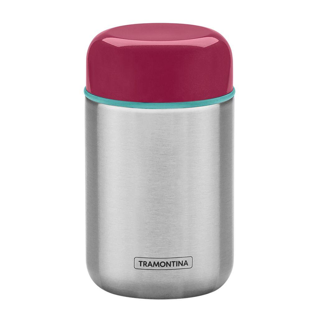 Termo Para Comida Tramontina 400ml Rojo Acero Inoxidable-0