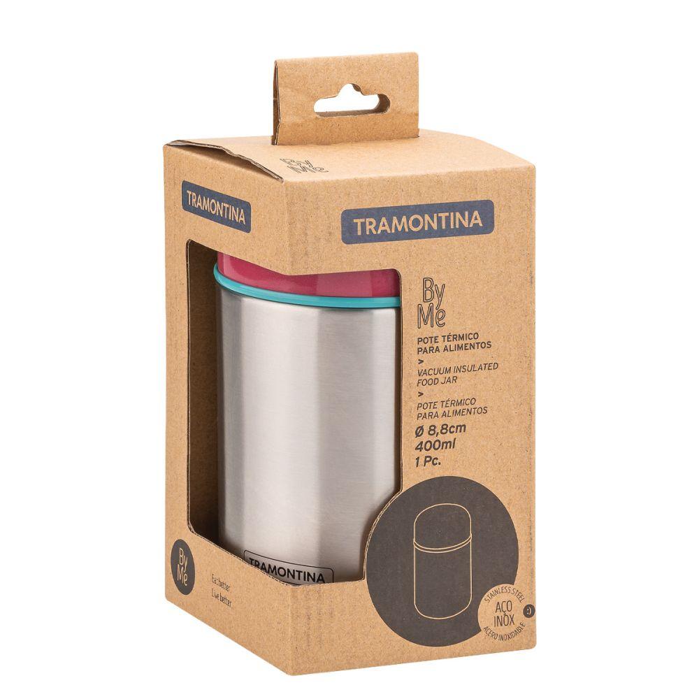 Termo Para Comida Tramontina 400ml Rojo Acero Inoxidable-1