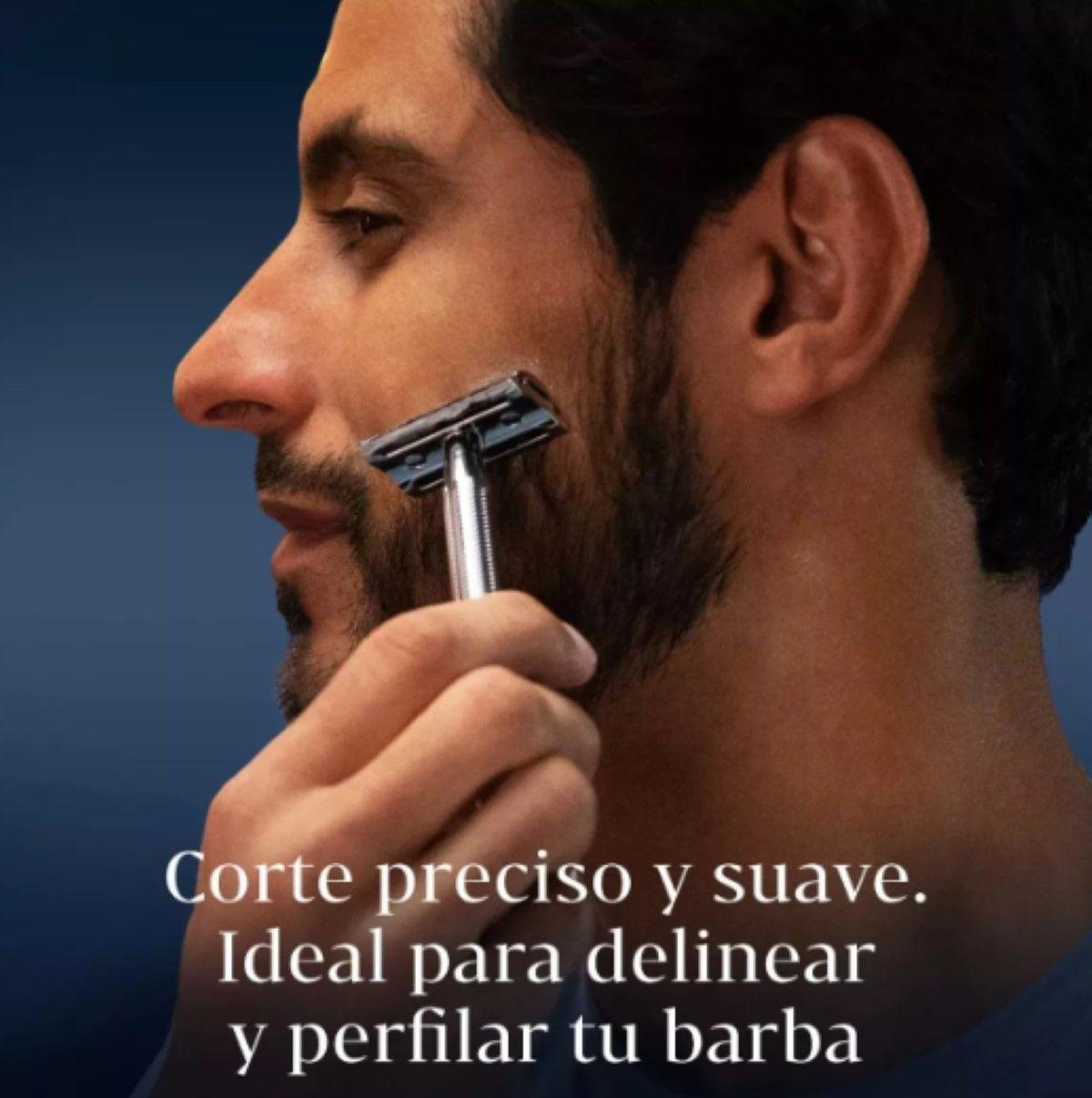 Máquina De Afeitar Clásica Gillette King C + 5 Navajas-2