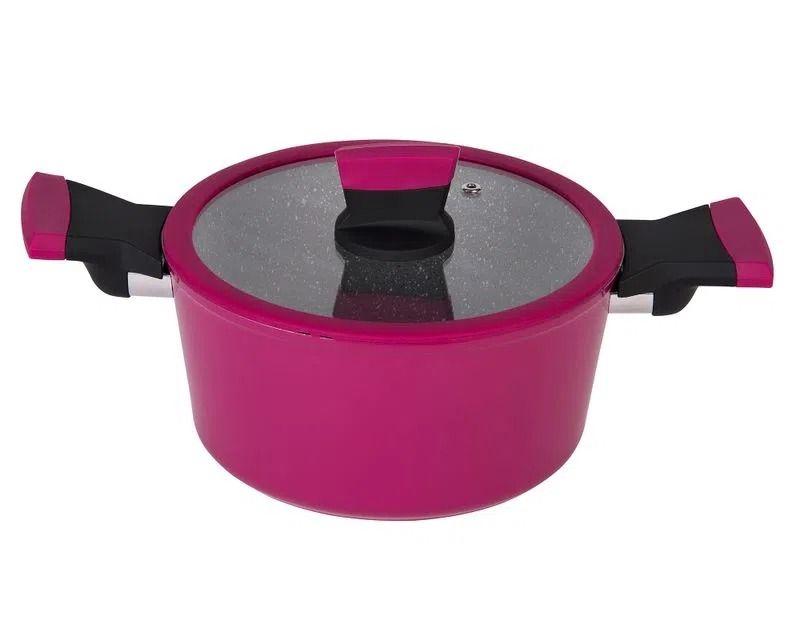 Olla Soho Kitchenware Antiadherente 24cm Cherry Con Tapa-2