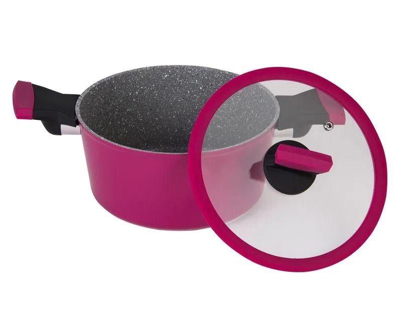 Olla Soho Kitchenware Antiadherente 24cm Cherry Con Tapa-3