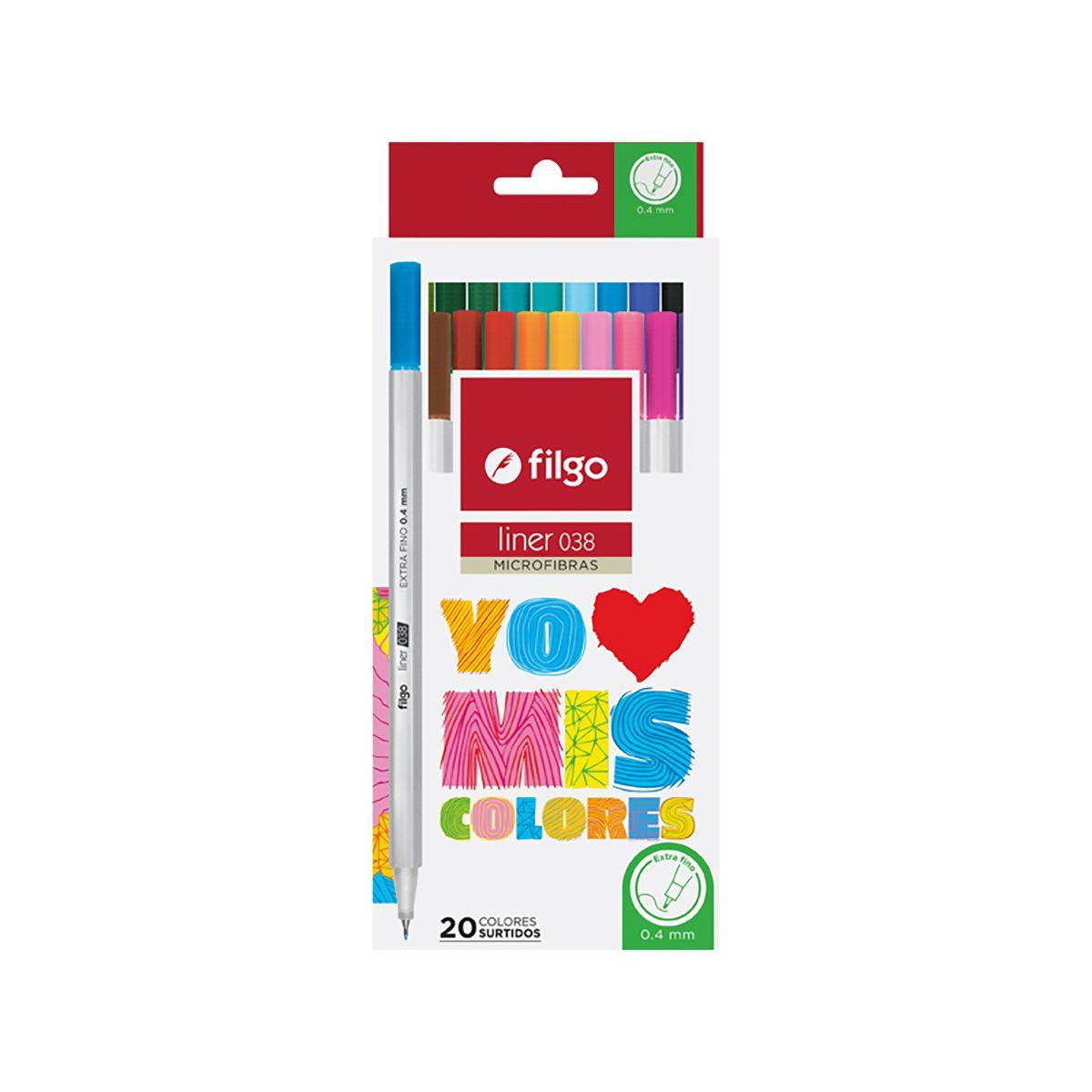 Lápices filgo Tiralíneas Liner 0,4 Estuche 20 unidades-0