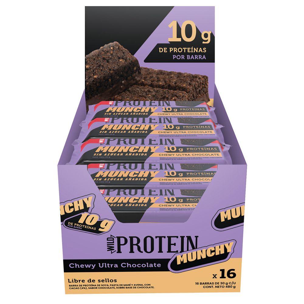 Wild Protein Munchy Ultra Chocolate 16 Unidades-0
