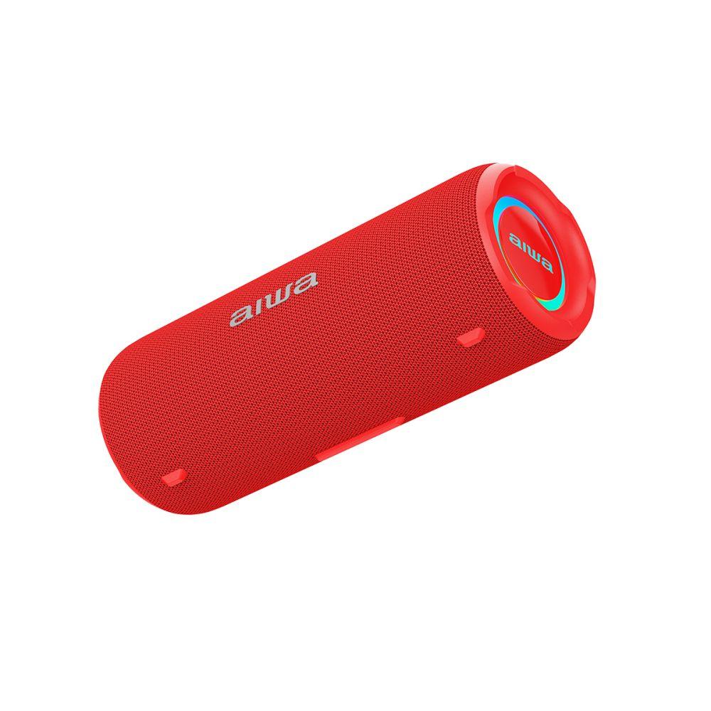 Parlante Portátil Bluetooth 15w Aiwa Impermeable Tws Rojo-2