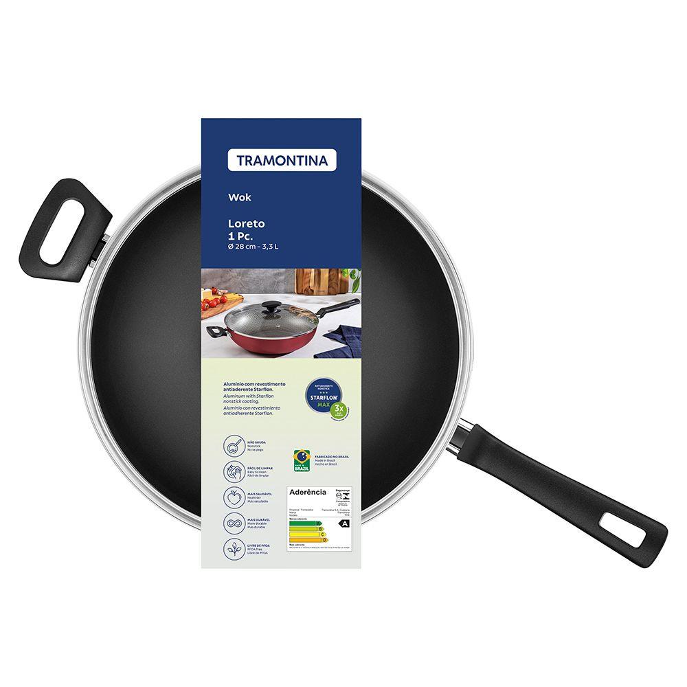 Olla Wok Tramontina Loreto 28 cm-1