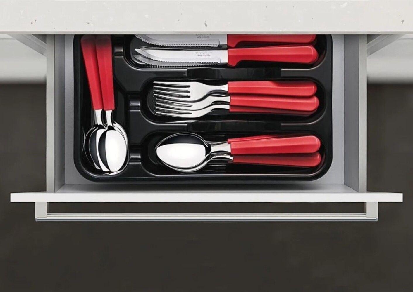 Set 25 Piezas Cubiertos Tramontina Tulum Rojo-7