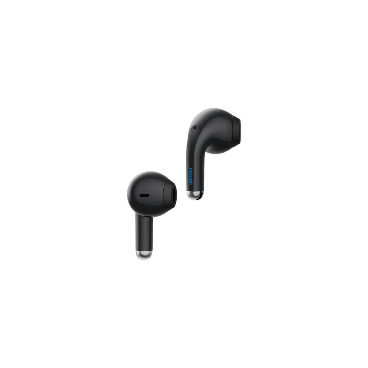 Audífonos Bluetooth Maxell ELIO 12Hrs Negro Y Azúl-1