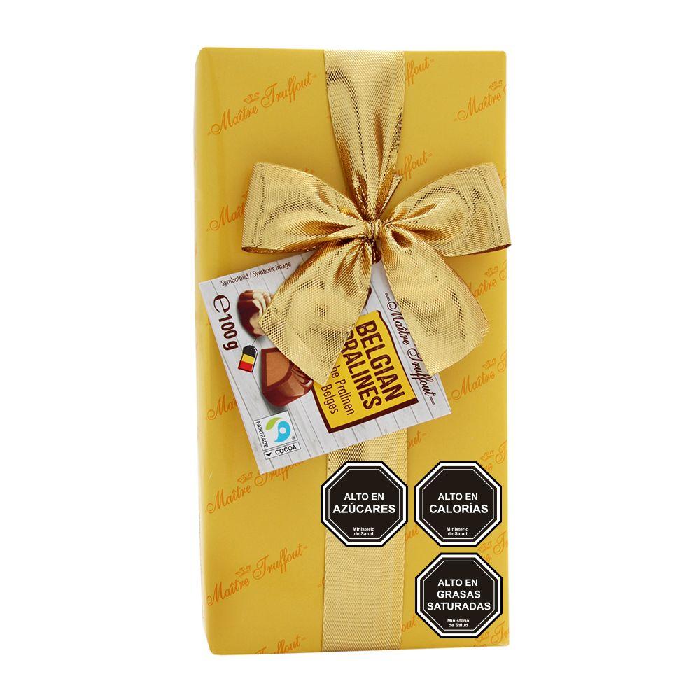 Pack Chocolate Bombón Maitre truffout 100g 2 rojo/2 amarillo-1