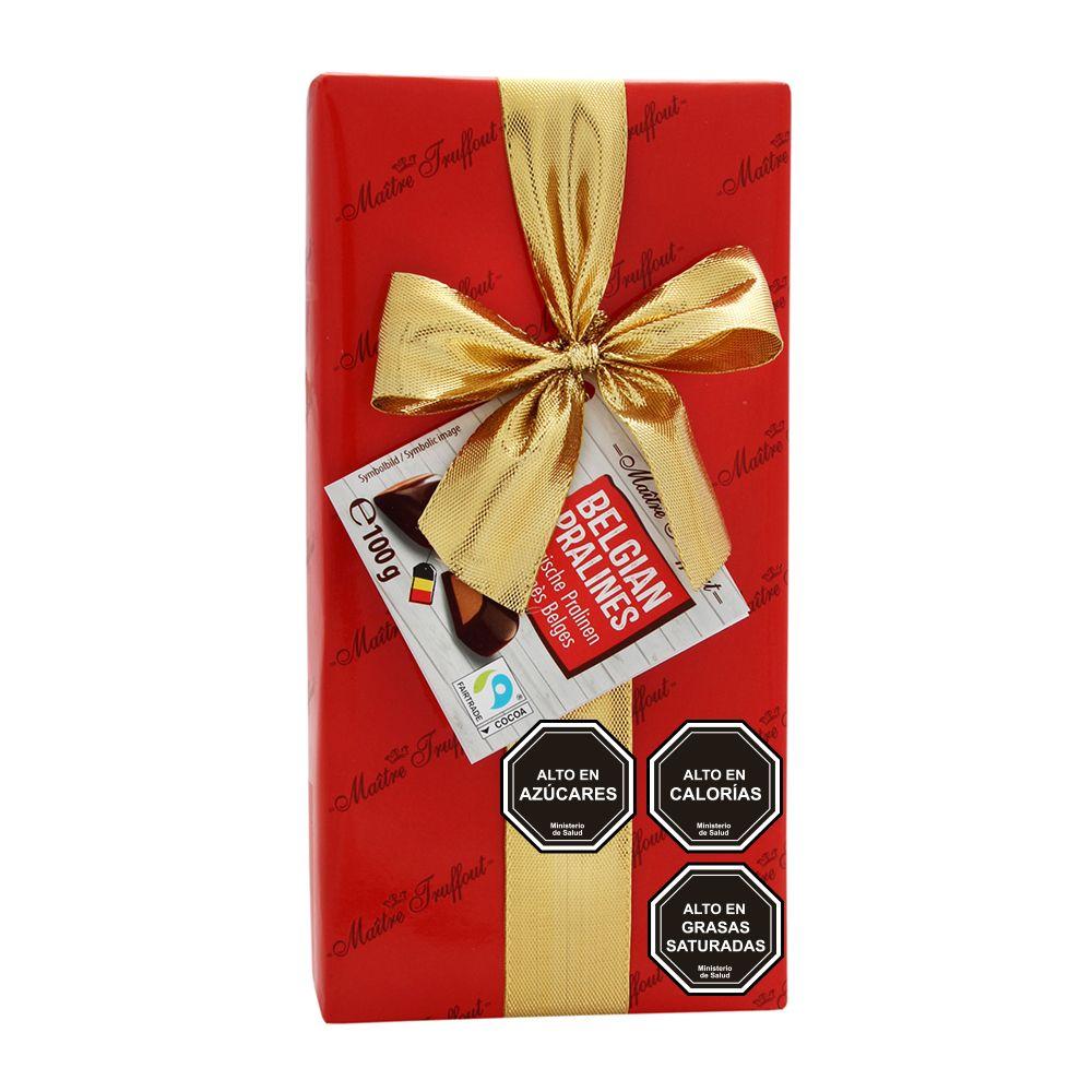 Pack Chocolate Bombón Maitre truffout 100g 2 rojo/2 amarillo-2