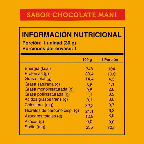 Mini Barra Wild Protein Chocolate Maní 24 unidades-2