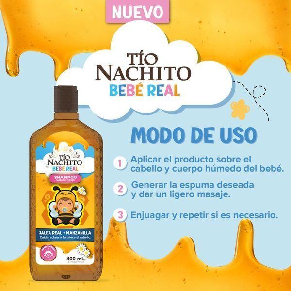 Tío Nachito Shampoo Para Niños 2 En 1 400ml-3