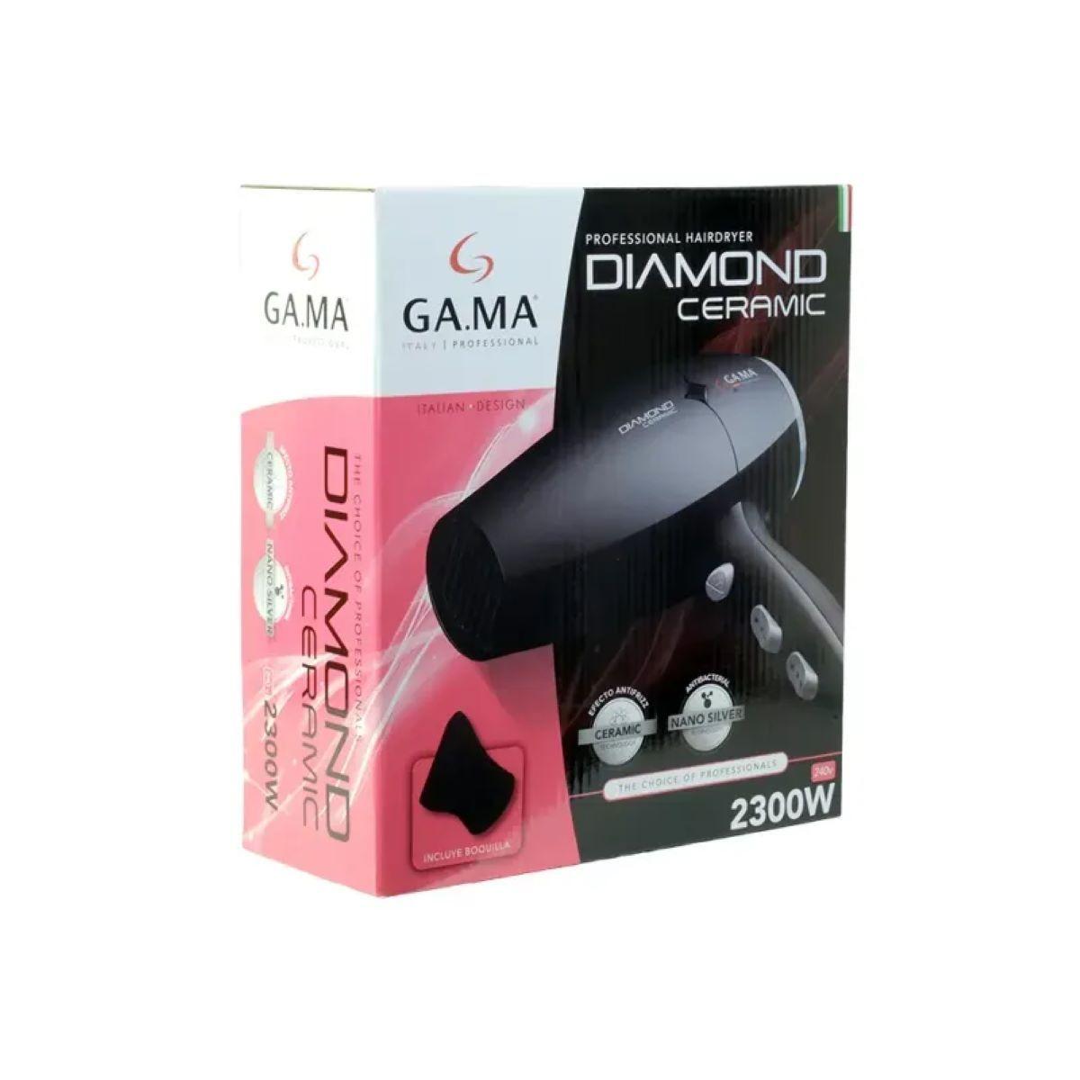 Secador De Pelo Gama Diamond St Bk 220 Ion 2300-2