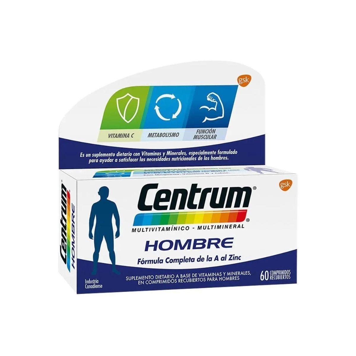 Multivitamínico Centrum Hombre 60 Tabletas-4