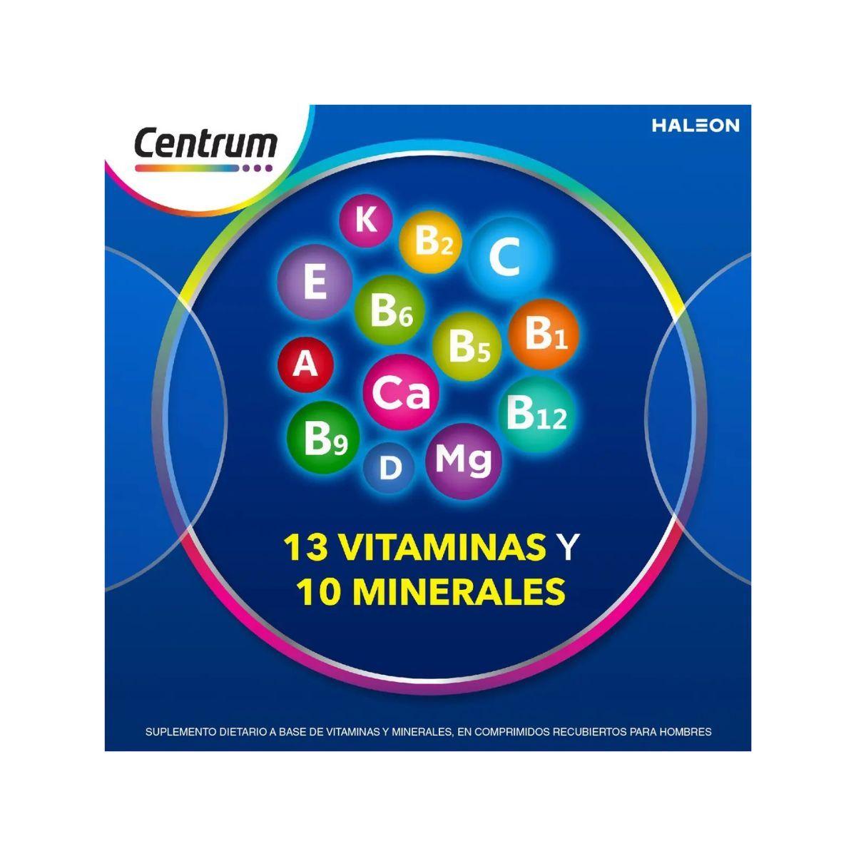 Multivitamínico Centrum Hombre 60 Tabletas-5