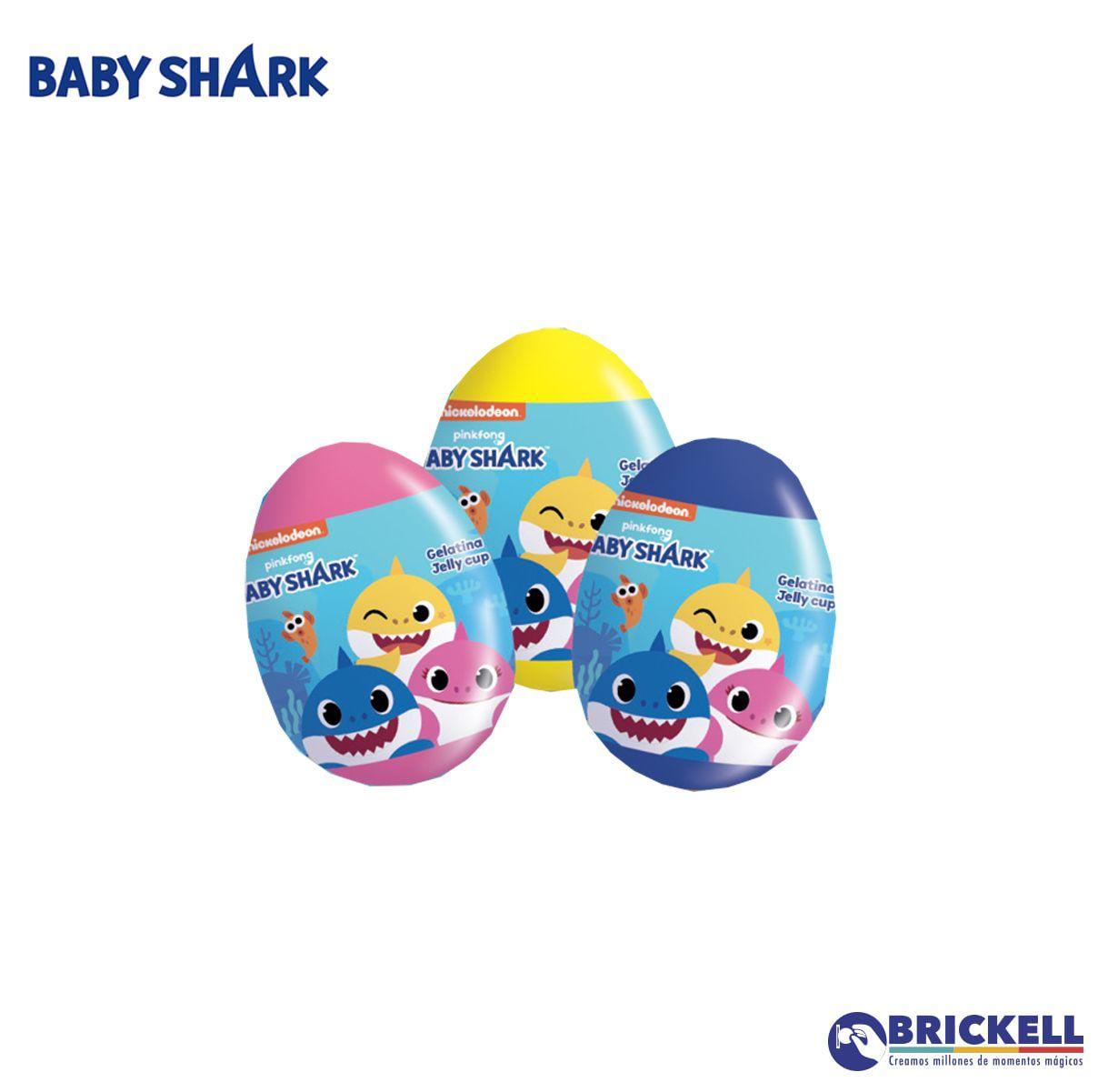 Huevo Sorpresa Brickell Baby Shark 12 Unidades-1