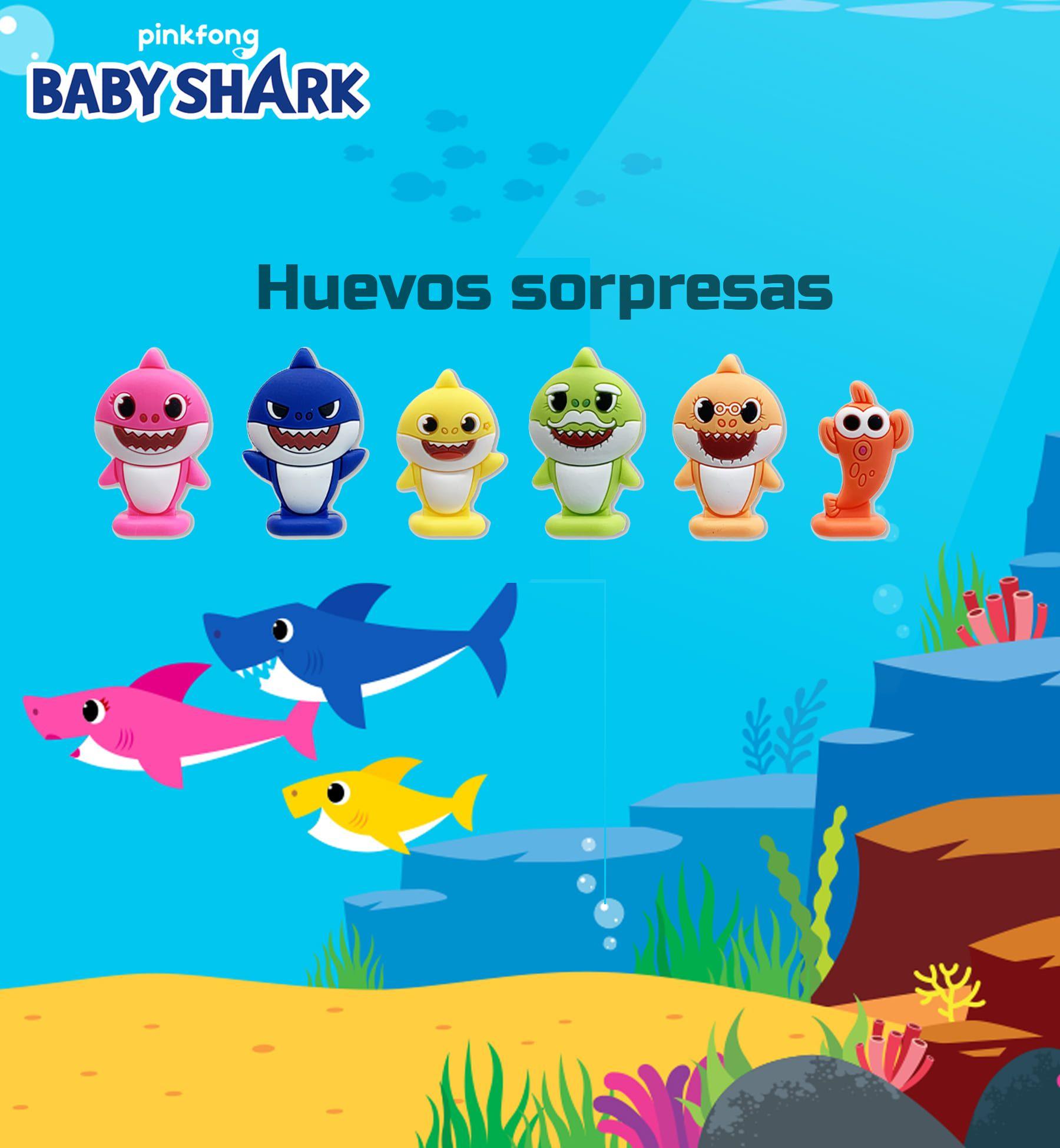 Huevo Sorpresa Brickell Baby Shark 12 Unidades-3