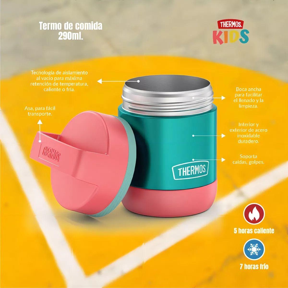 Thermos Termo Comida Carry 290ml Acero Inoxidable Teal-3