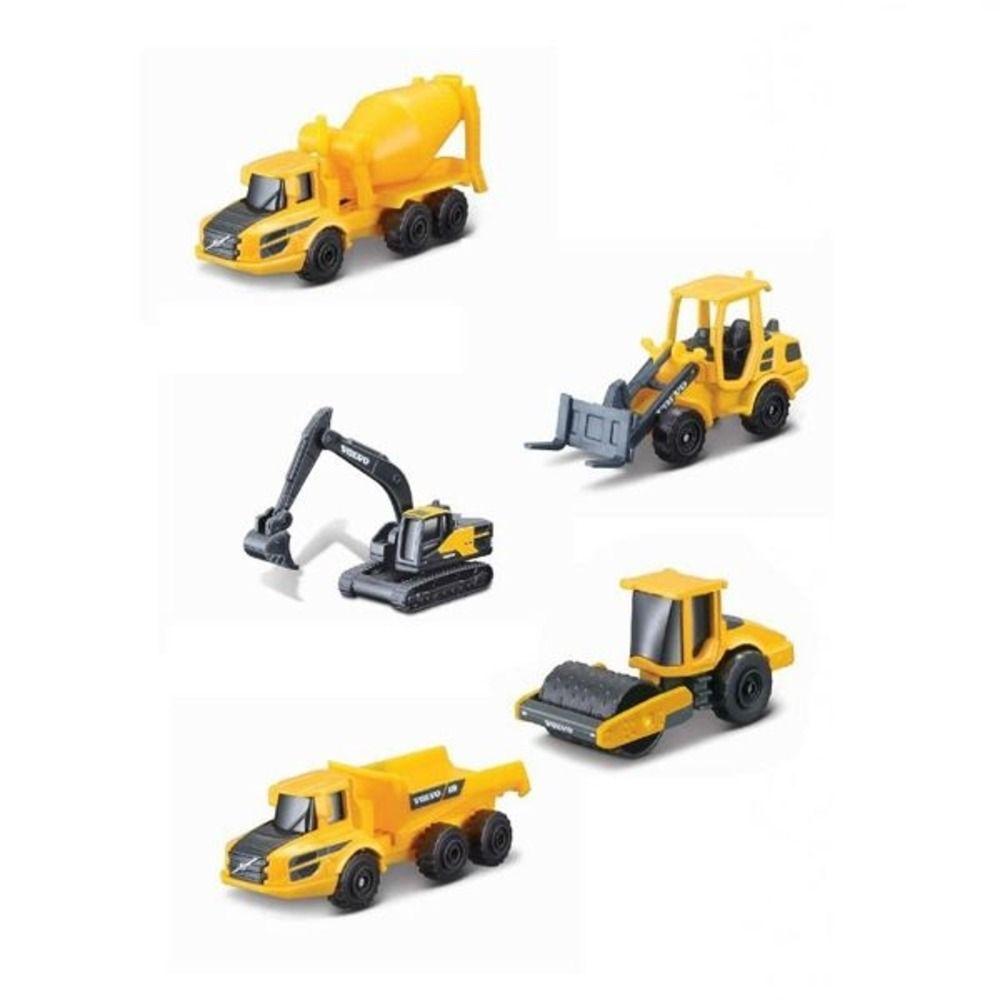 Pack 6 Maquinas De Juguete + Accesorios Volvo Maisto-1
