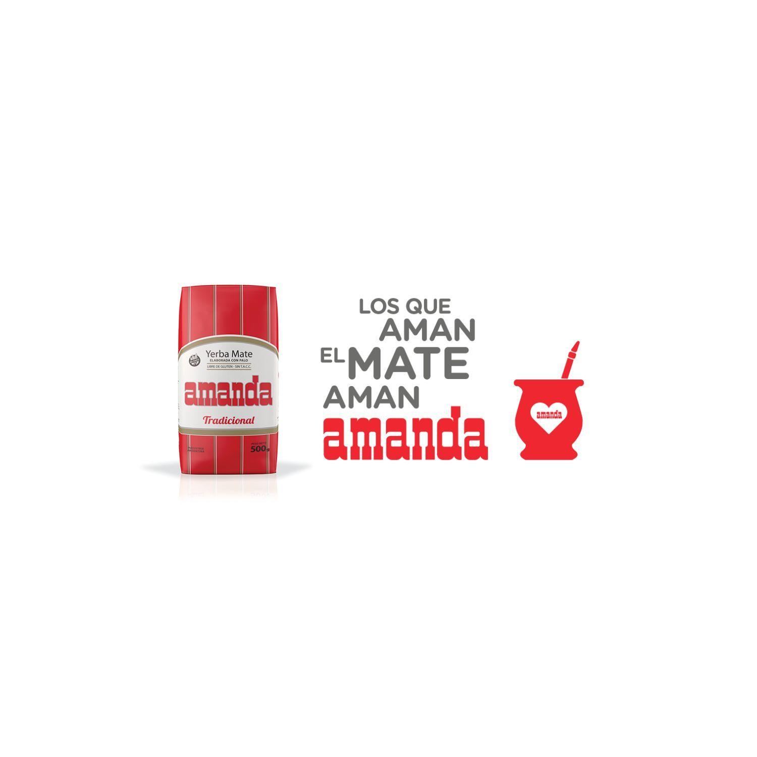 Pack 10 Yerba Mate Amanda Tradicional 500gr-6