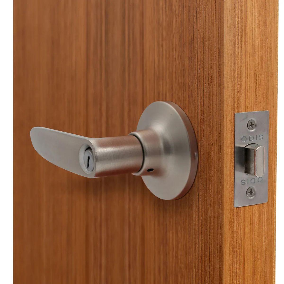 Odis Cerradura Tubular Con Manilla 203 Baño Níquel-4