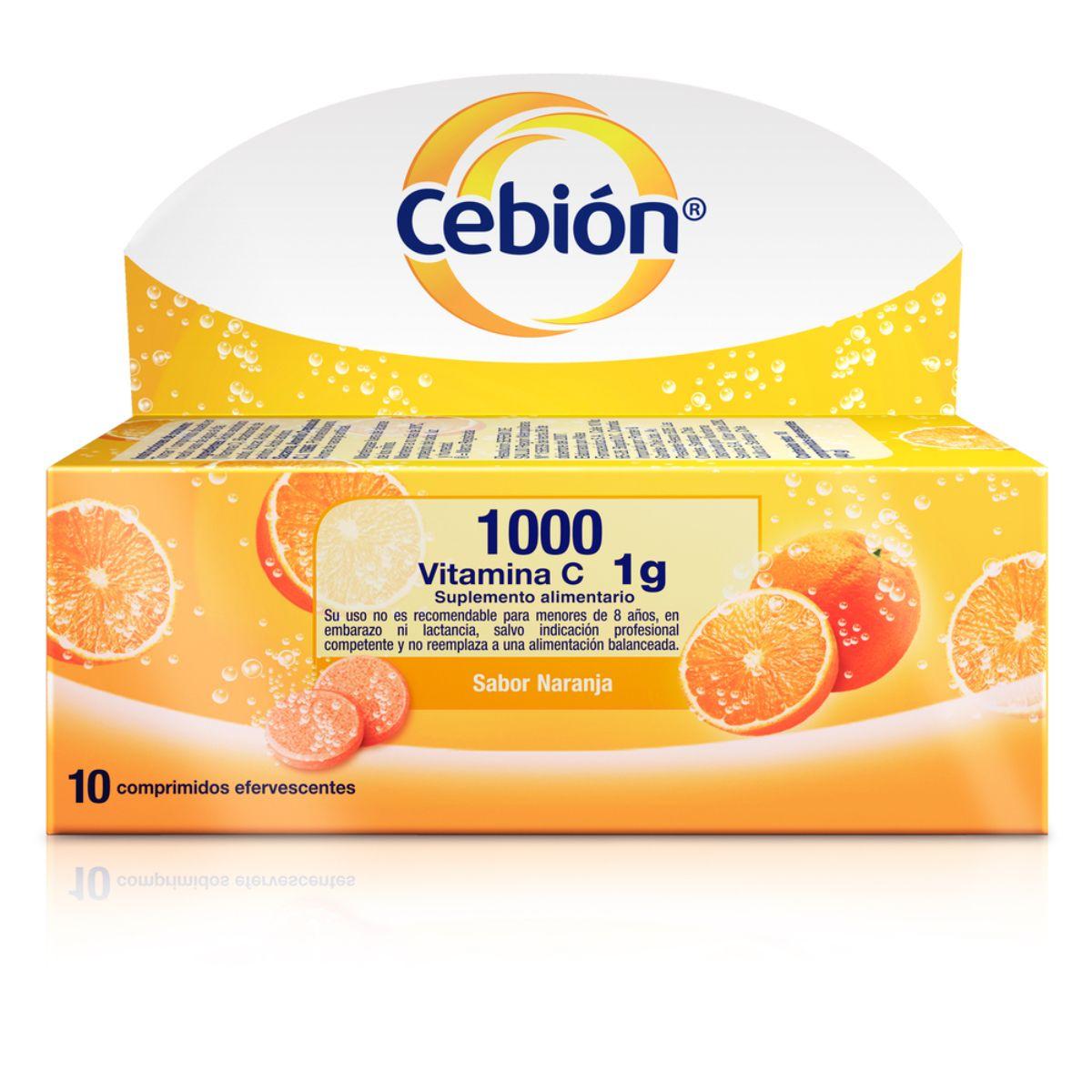 Pack Cebión Vitamina C 10 Comprimidos Efervescentes X 5ud-2