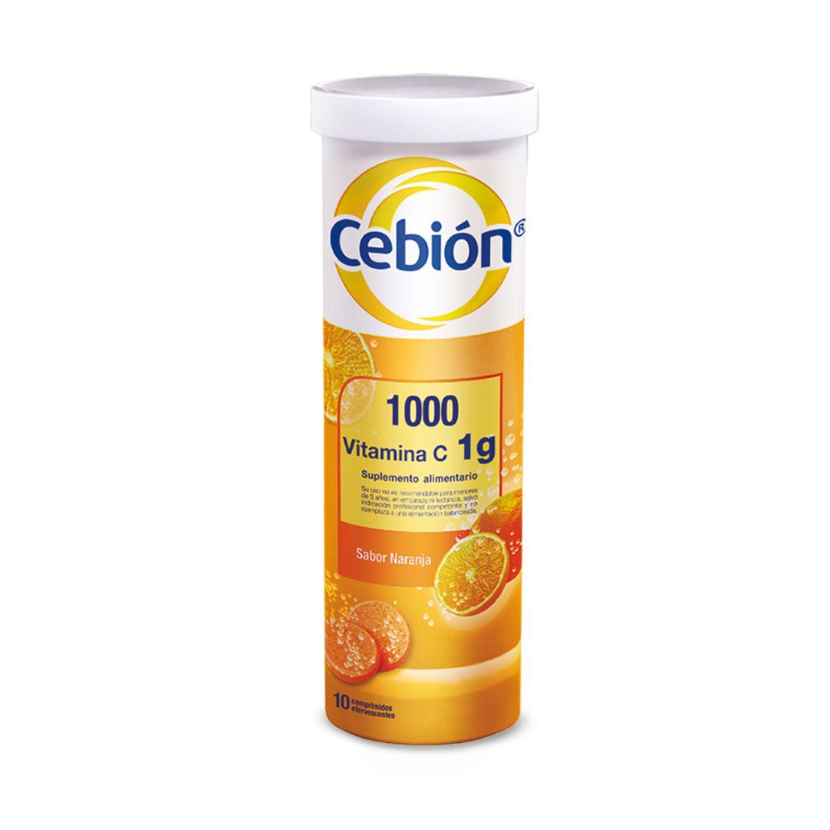 Pack Cebión Vitamina C 10 Comprimidos Efervescentes X 5ud-3