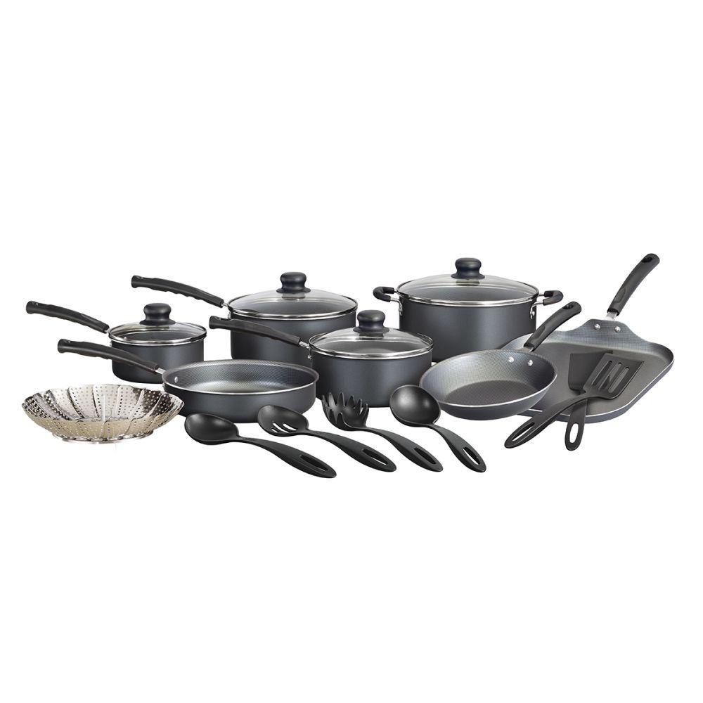Batería De Cocina Juego De Ollas Tramontina 18 piezas Gris-2