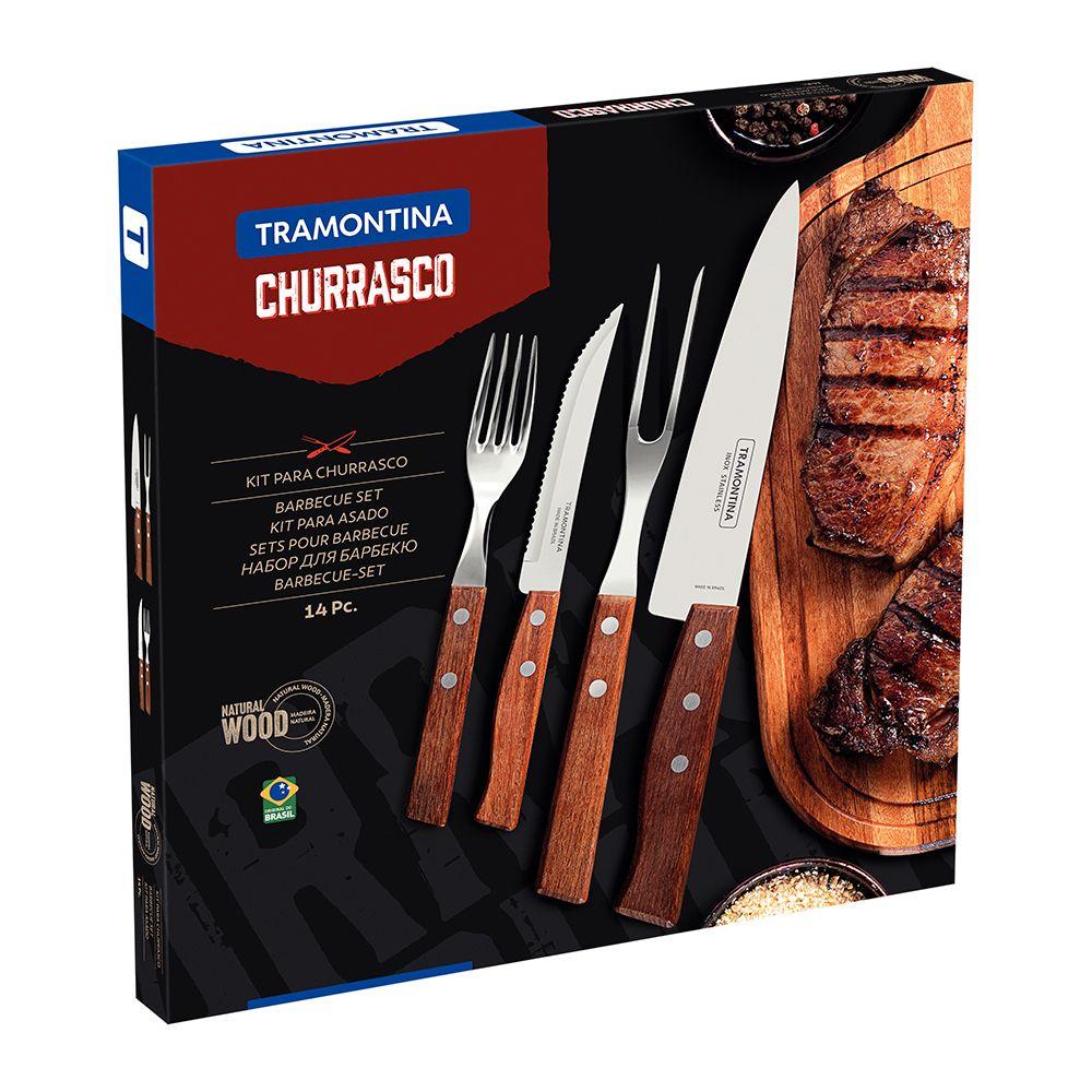 Juego Para Asados Tramontina Churrasco Set 14 Piezas-2