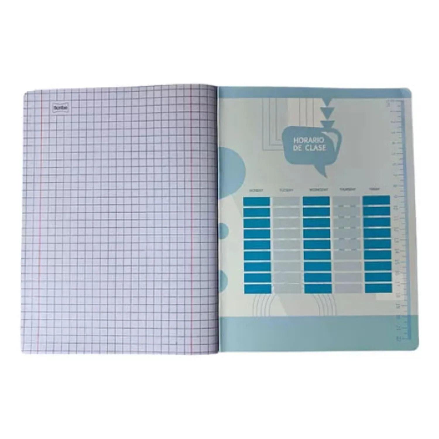 Cuaderno College Scribe Liso 7mm 100hx 10 Uds-2