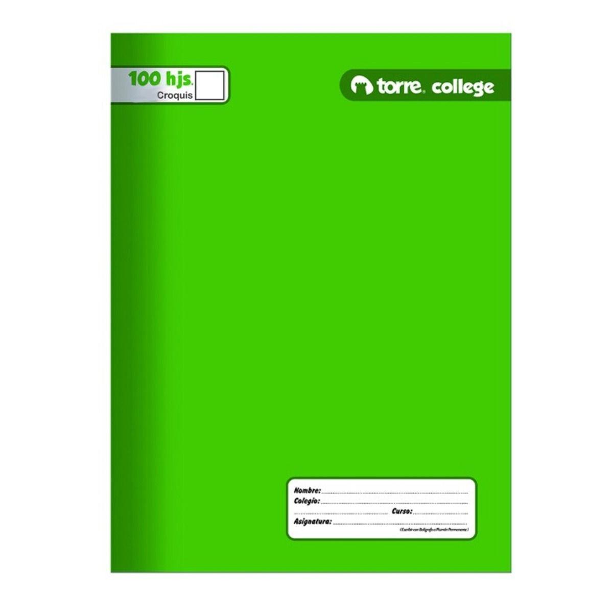 Pack cuadernos collage liso croquis Torre 100H x10ud-2