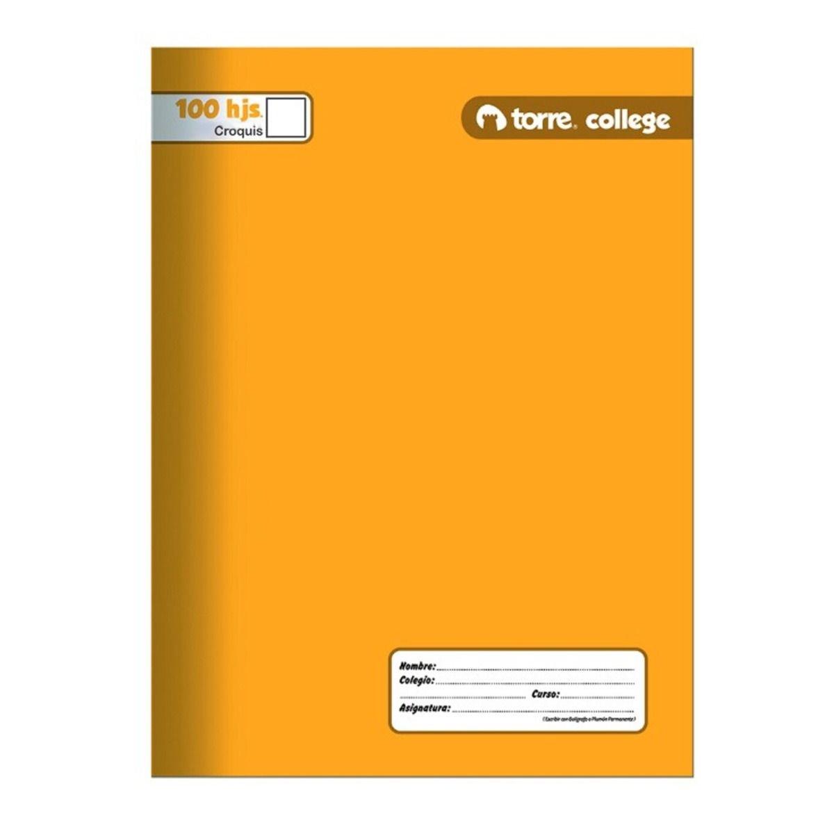 Pack cuadernos collage liso croquis Torre 100H x10ud-3