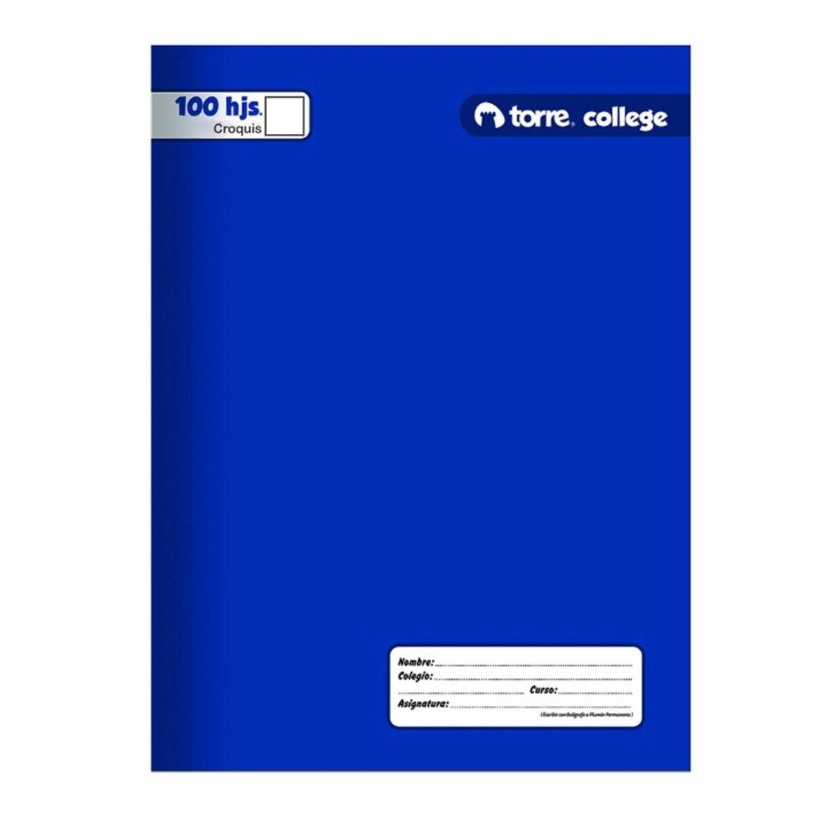 Pack cuadernos collage liso croquis Torre 100H x10ud-4