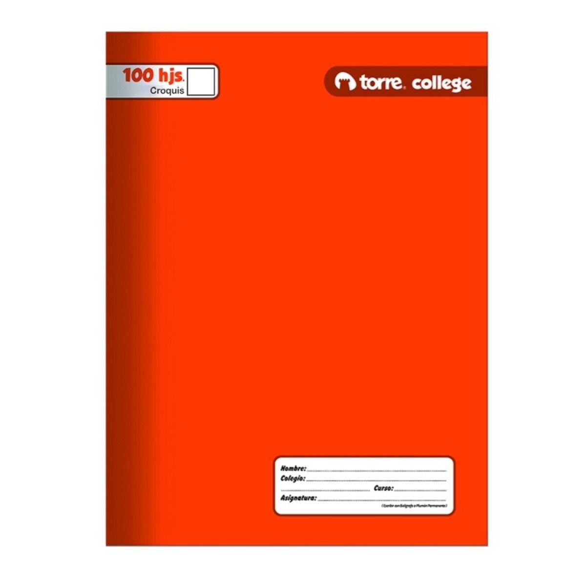 Pack cuadernos collage liso croquis Torre 100H x10ud-6