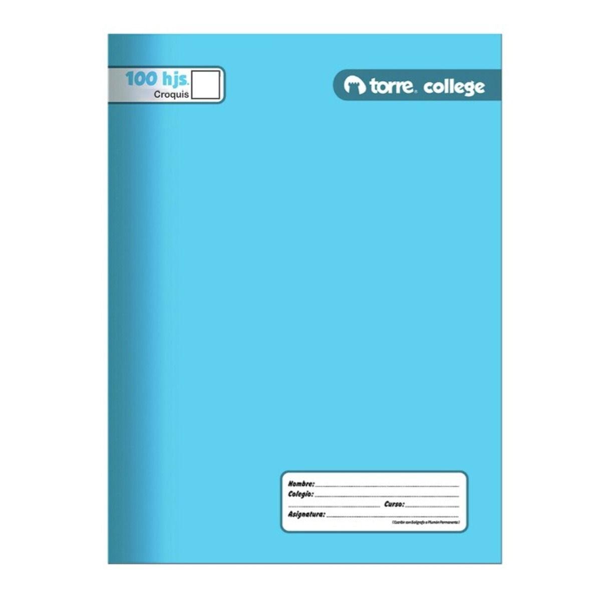 Pack cuadernos collage liso croquis Torre 100H x10ud-7