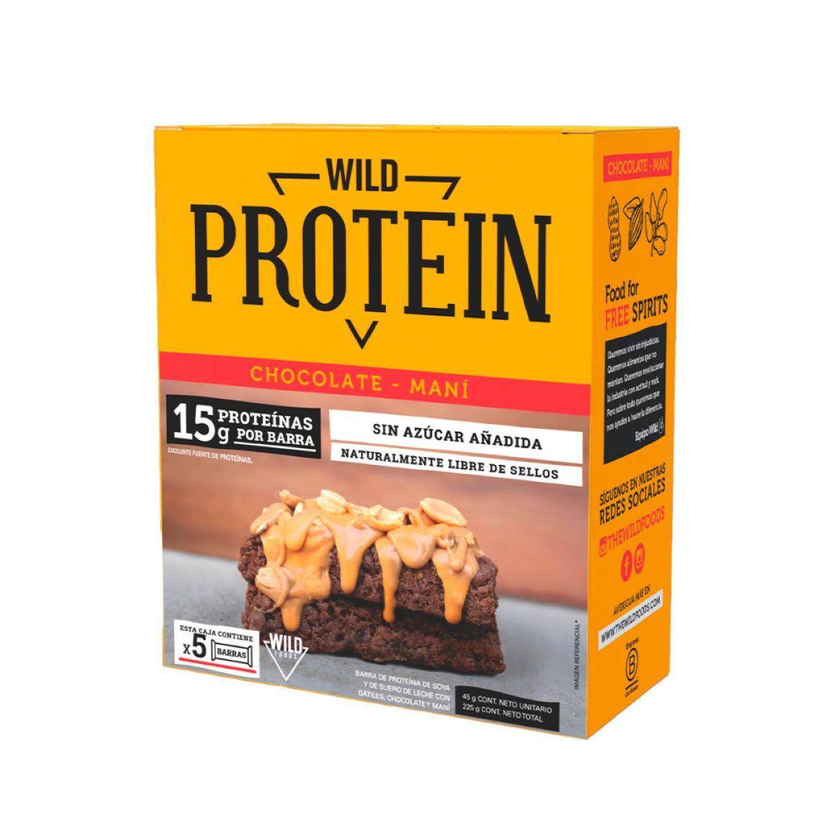 Wild Protein Chocolate Maní 5 Unidades-0