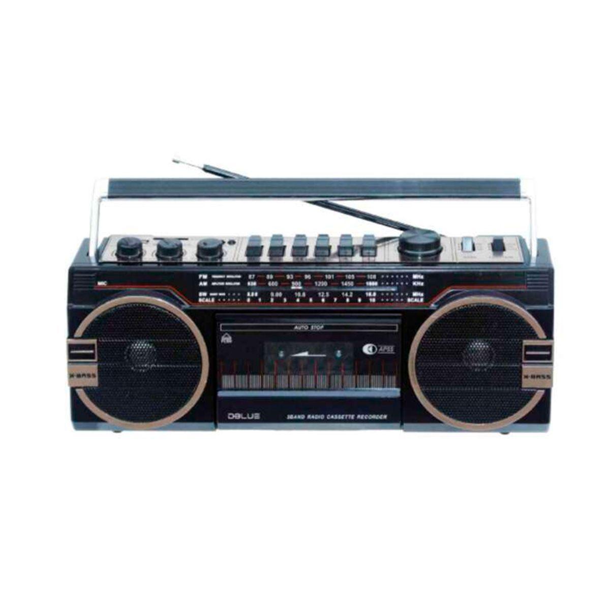 Radio Retro Parlante Audiopro Con Cassete BT y USB	-0