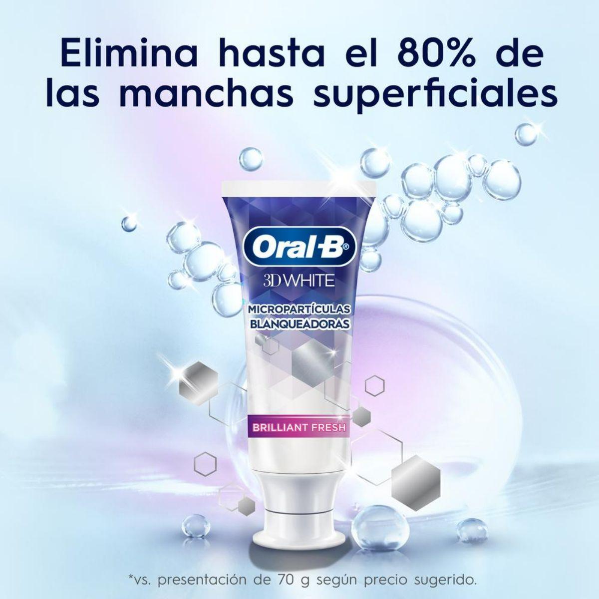 Pack 12 Pasta Dental Oral-B 3d White Brilliant Fresh 70 Grs-5