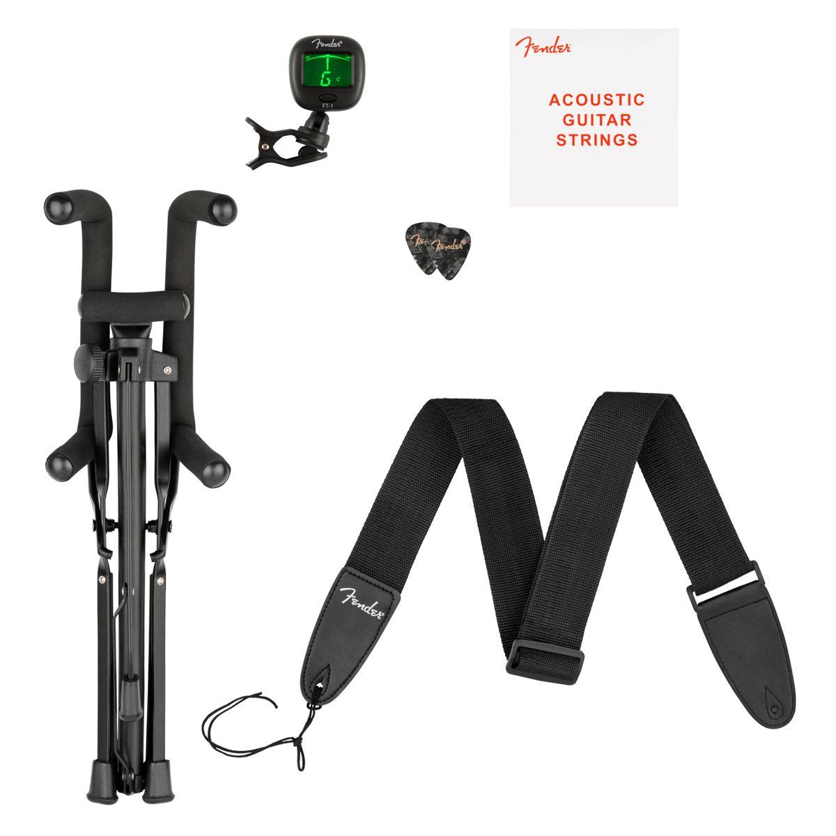 Pack Guitarra Acústica Fender California Debut Natural-3